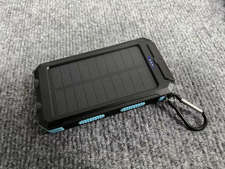 Portable solar power bank with integrated charging plug function Bowlift