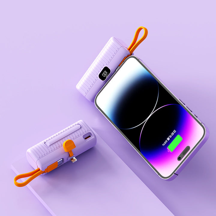 Powerful power bank with digital display and innovative design Bowlift