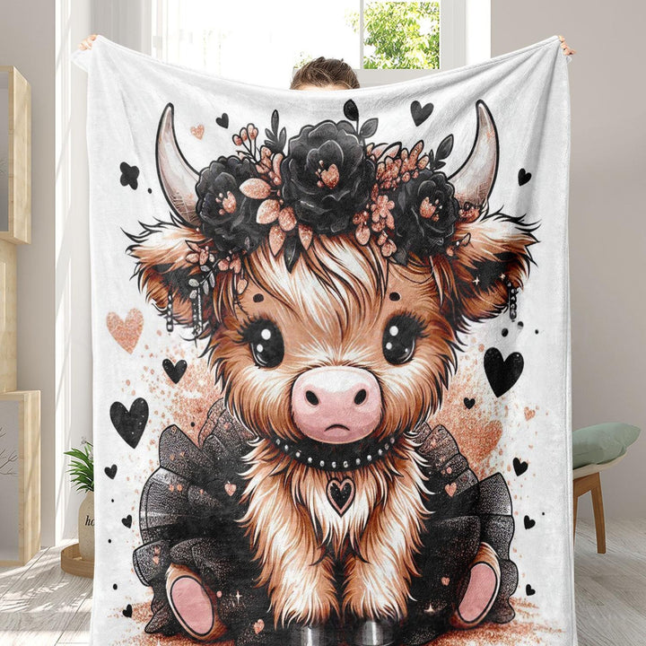 Artistic Butterfly-Inspired Fleece Blanket