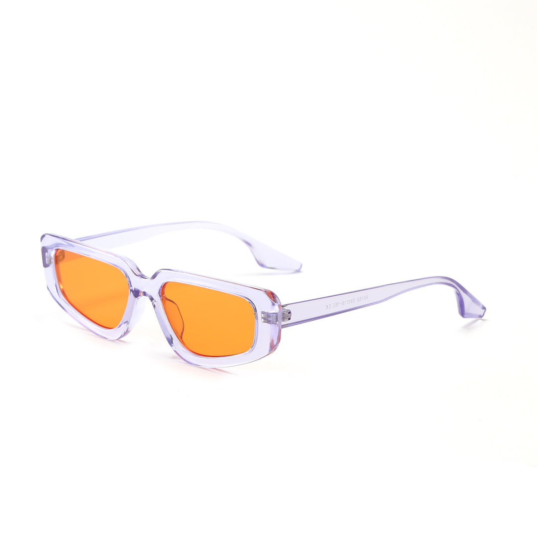 Women's stylish square sunglasses with modern high-gloss plastic frame Bowlift