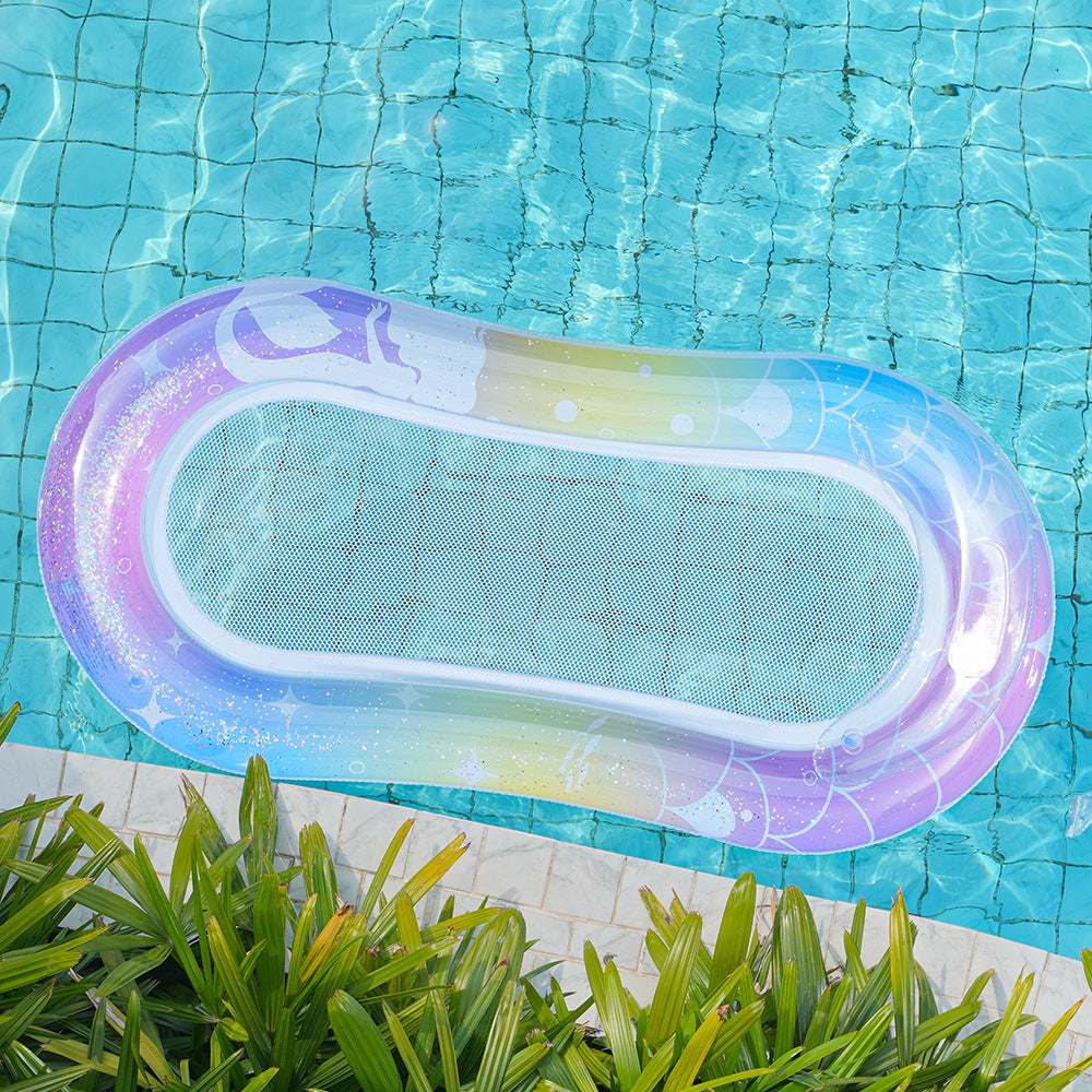 Women Inflatable Water Lounge with Mesh Surface Bowlift