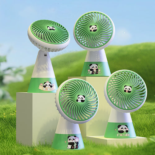 Women Portable Handheld Fan with Cute Panda Design Bowlift
