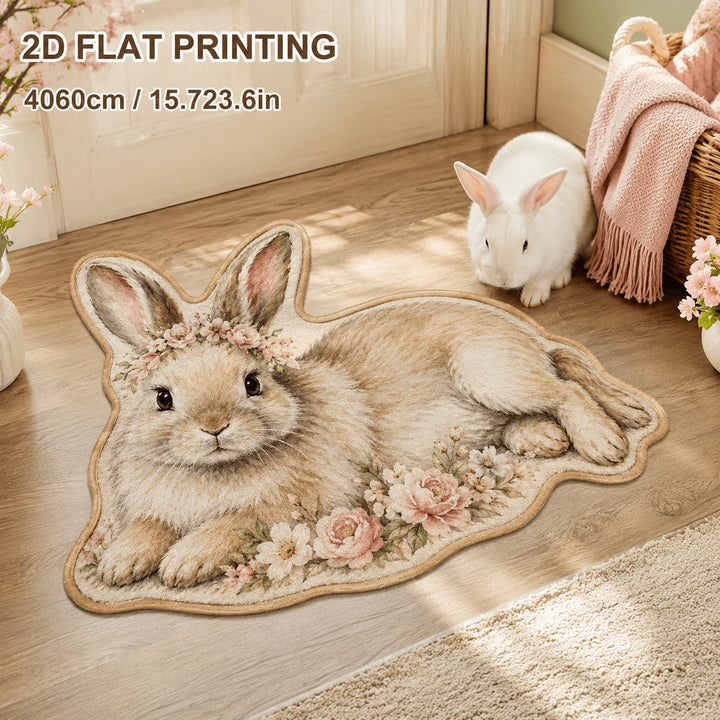 Rabbit-shaped Decorative Rug