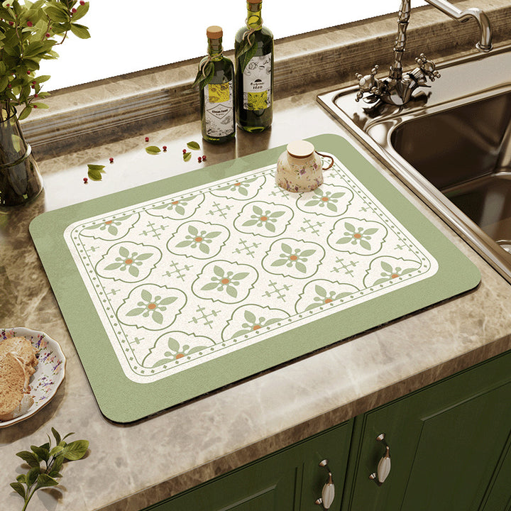 Floral Kitchen Comfort Mat Bowlift