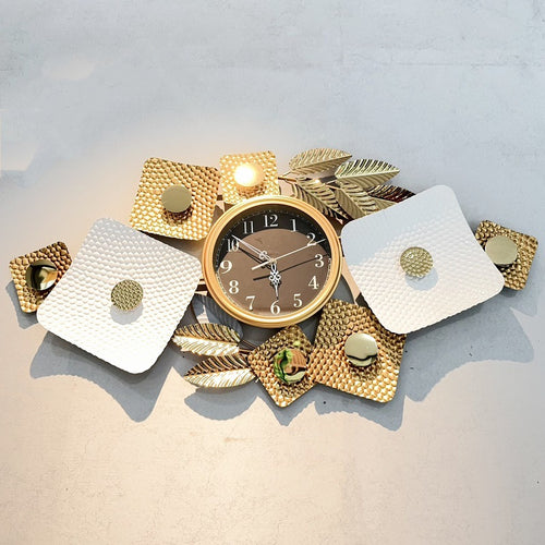 Contemporary Floral Wall Clock Sculpture Bowlift