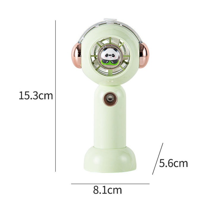 Women Portable Mini Hand Fan with Cute Panda Design Bowlift