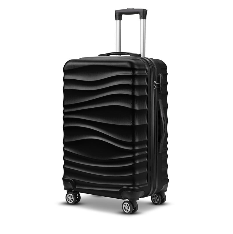 Unisex Stylish Textured Hard Shell Suitcase Bowlift
