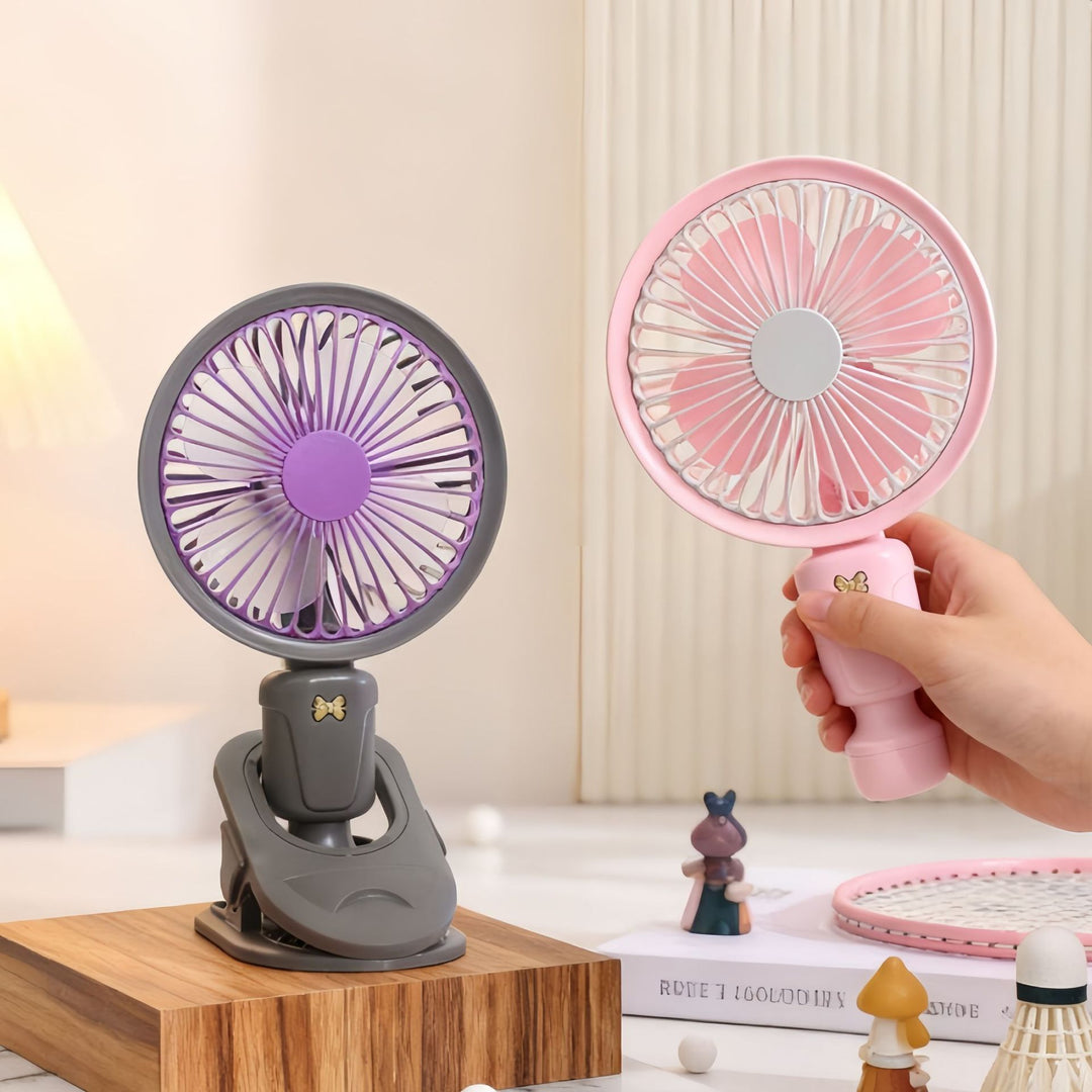 Women's Portable USB Table Fan with Flexible Clamping System Bowlift