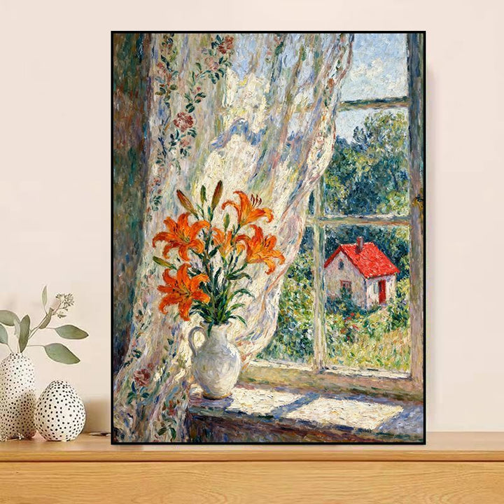 Vintage Floral Canvas Art Print Bowlift