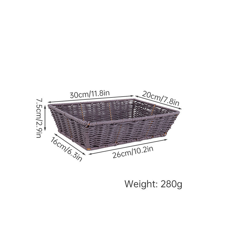 Versatile Storage Wicker Basket Bowlift