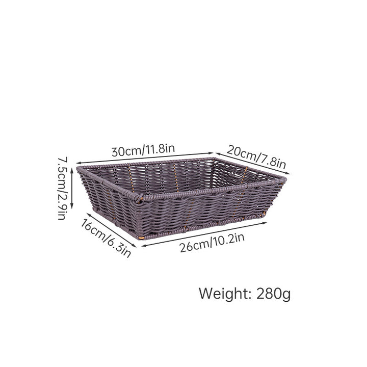 Versatile Storage Wicker Basket Bowlift