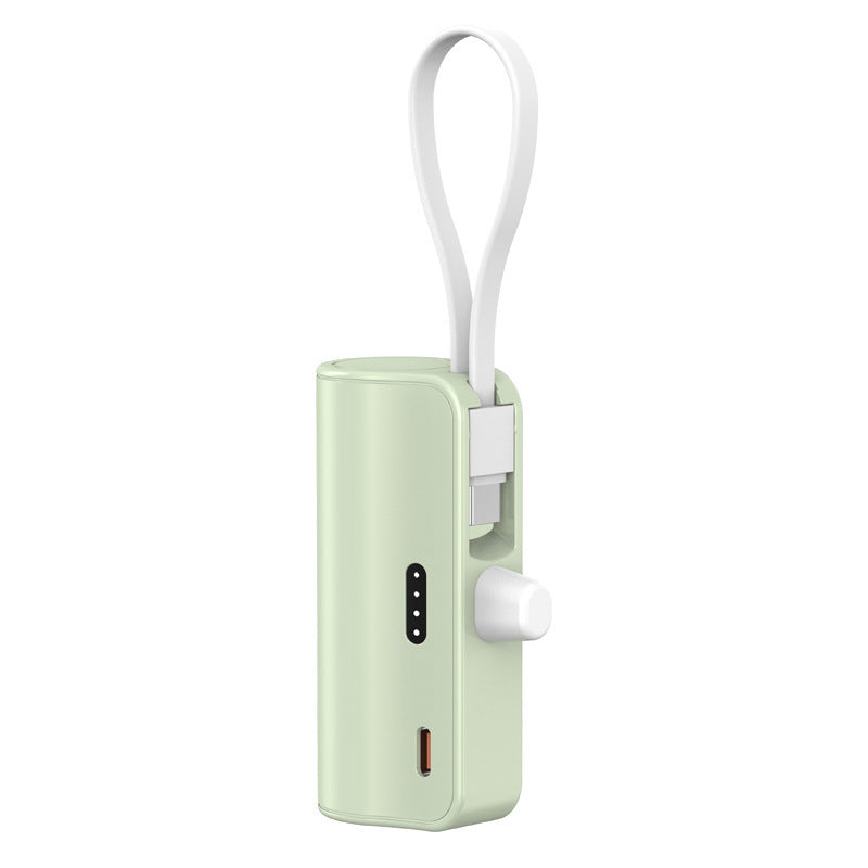 Portable power bank with integrated charging cable and compact design Bowlift