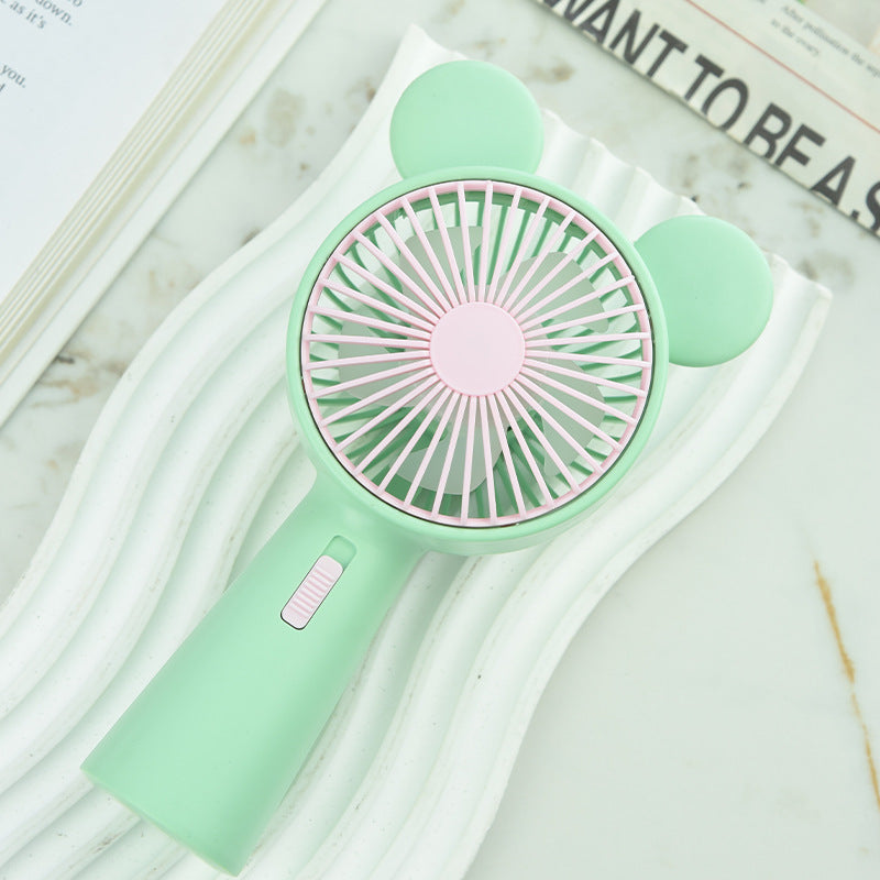 Portable Deer-Themed Handheld Cooling Fan Bowlift