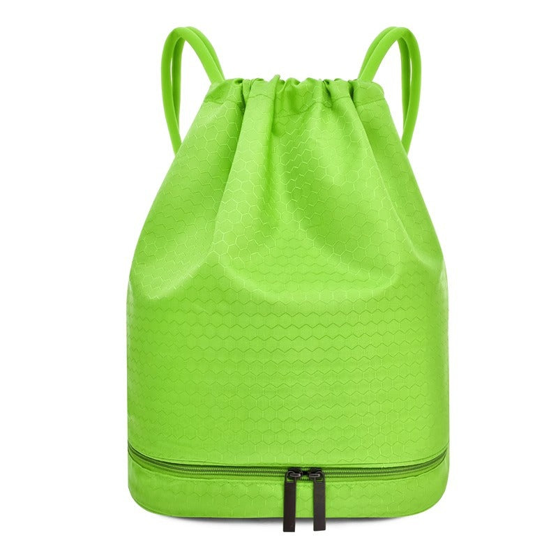 Lightweight Hexagonal Pattern Drawstring Backpack Bowlift