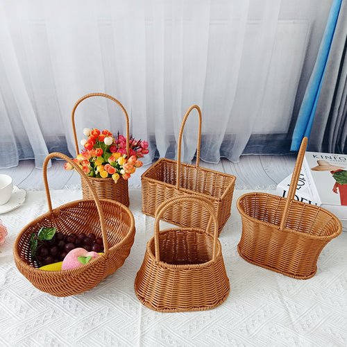 Handcrafted Natural Woven Storage Baskets Bowlift