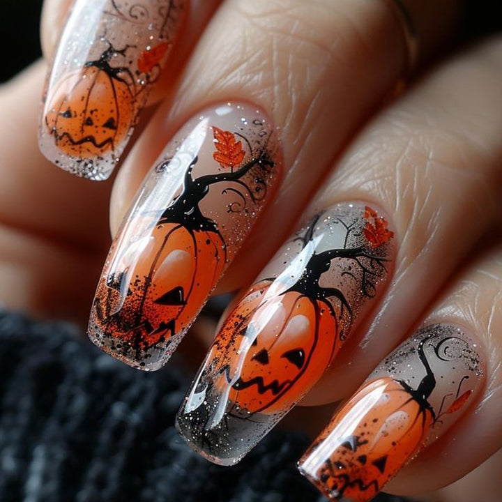 Halloween-Themed 3D Nail Art Bowlift
