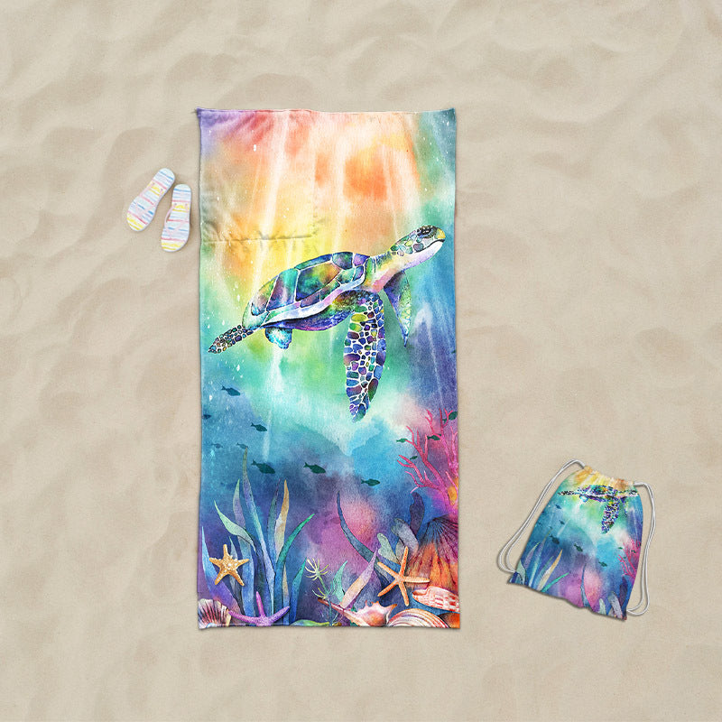 Beach towel with exclusive sea turtle motif Bowlift
