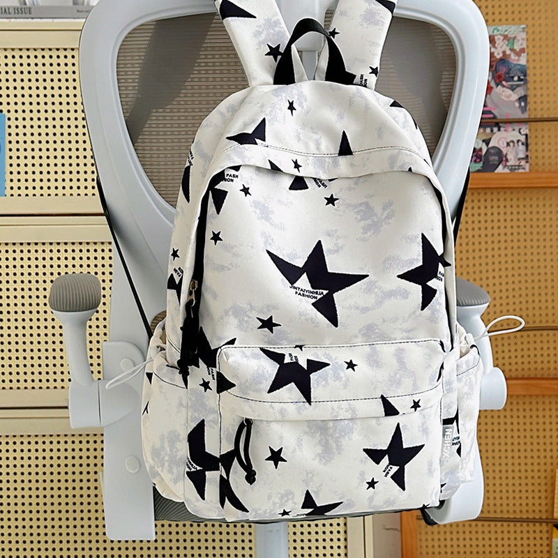 Stylish Star-Patterned Backpack