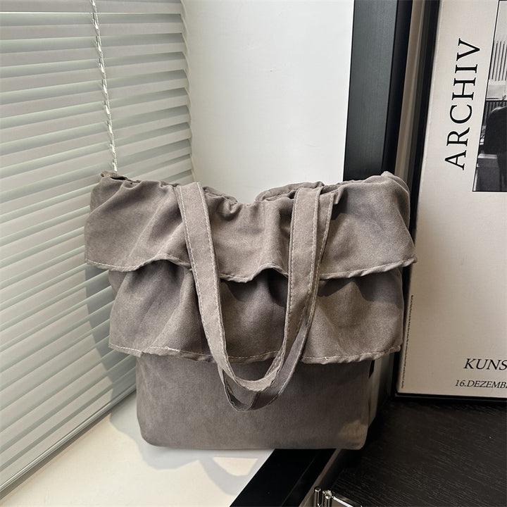 Chic Ruffled Tote Bag Bowlift