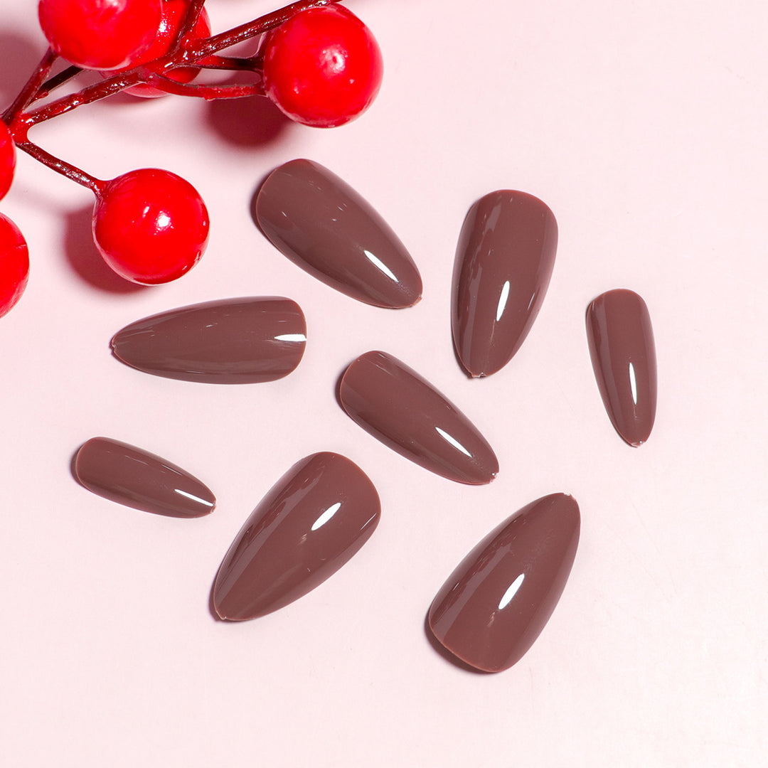 Almond-Shaped Press-On Nail Set with DIY Applicator Bowlift