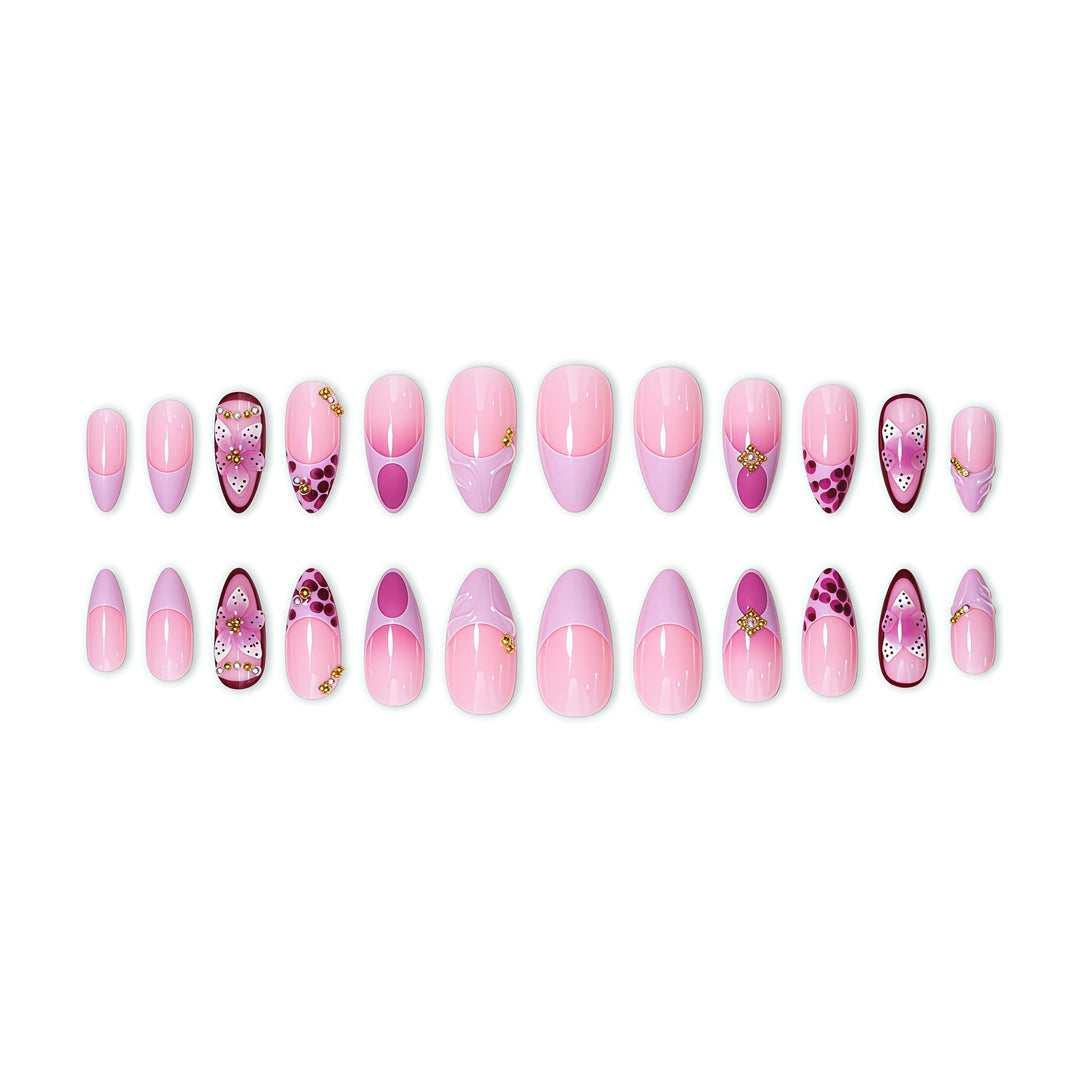 Premium Floral Nail Art Extensions Bowlift
