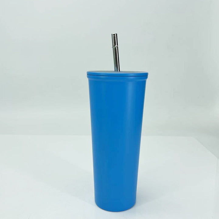 Ladies Drinking Cup with Stainless Steel Straw Bowlift