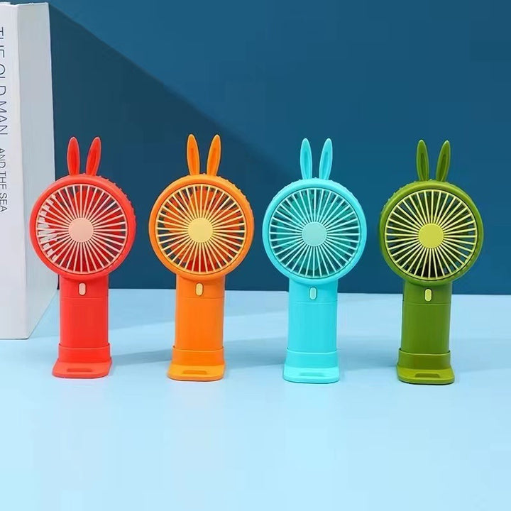 Women's Portable Mini Fan with Cute Animal Design Bowlift