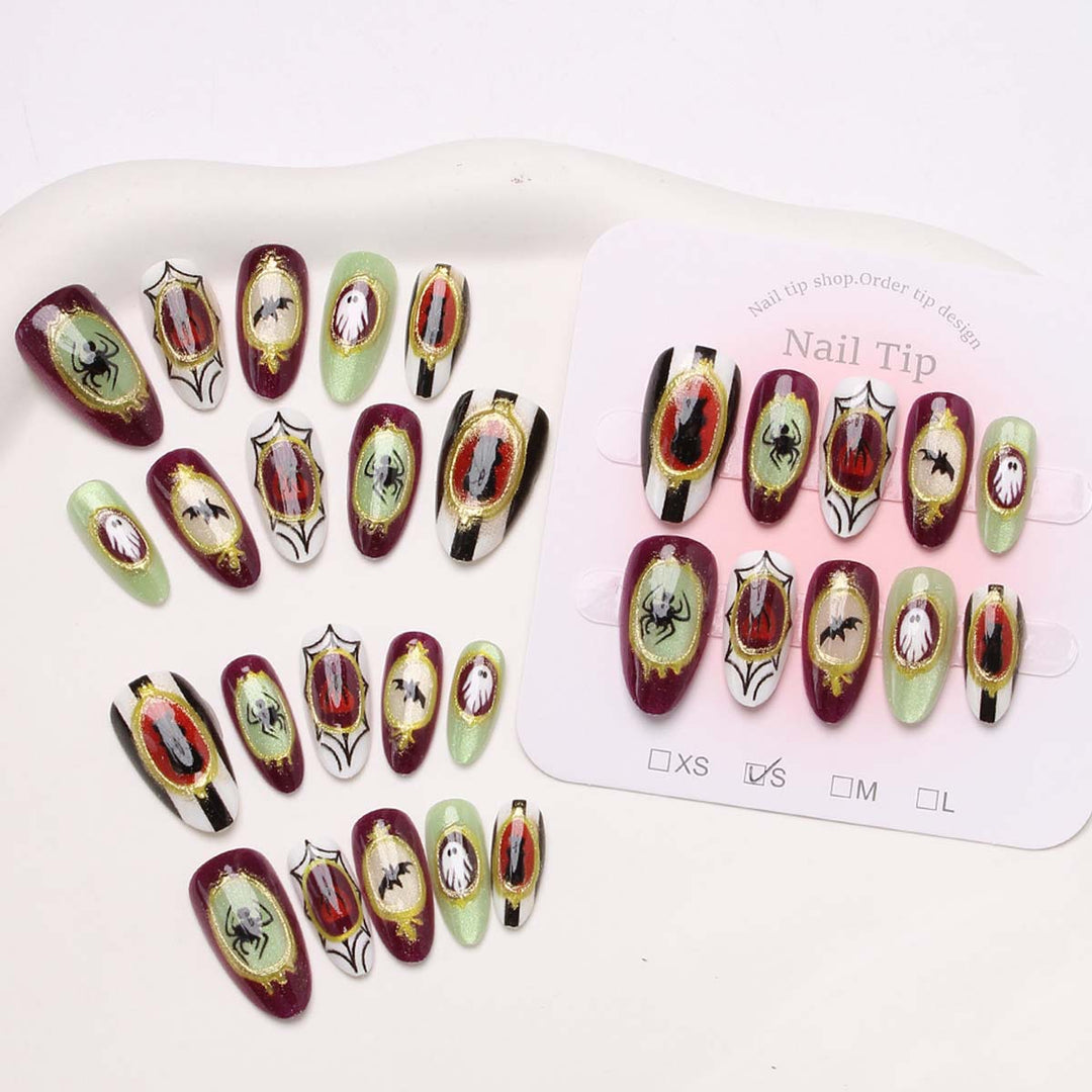 Holiday-Themed Press-On Nail Set Bowlift