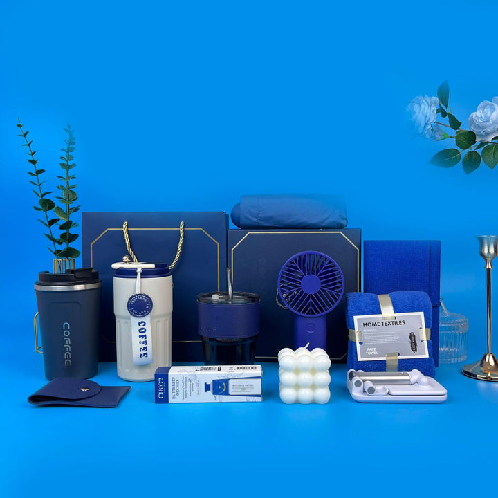 Women's set with coffee mug and portable fan Bowlift