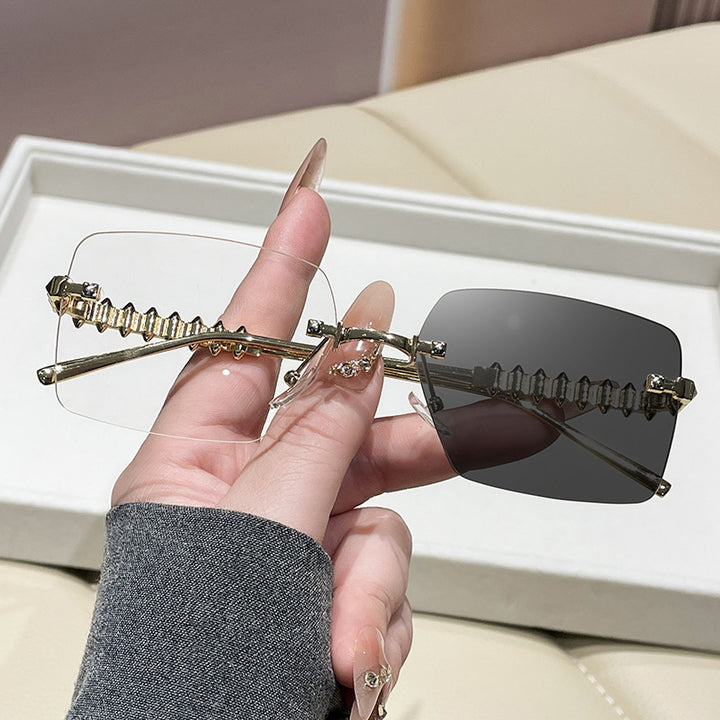 Women extravagant square glasses Bowlift