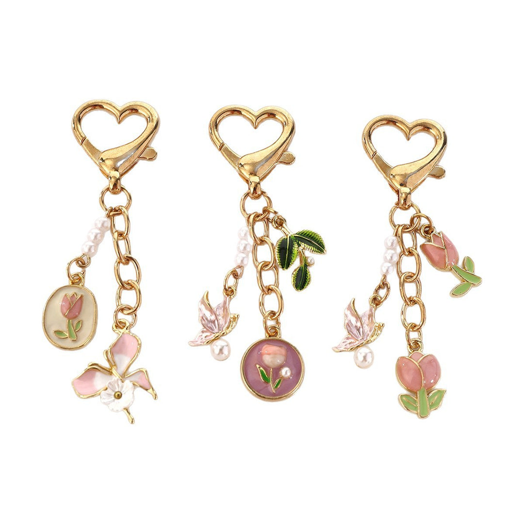Playful keychain in rose design Bowlift