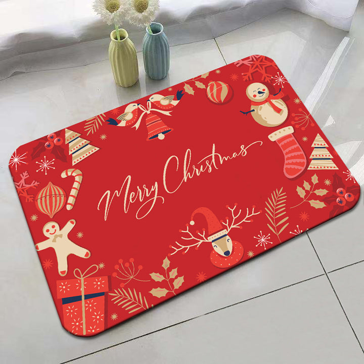 Festive Holiday-Themed Bath Mat Bowlift