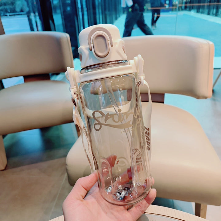 Ladies Ergonomic Water Bottle with Leak-Proof Lid Bowlift