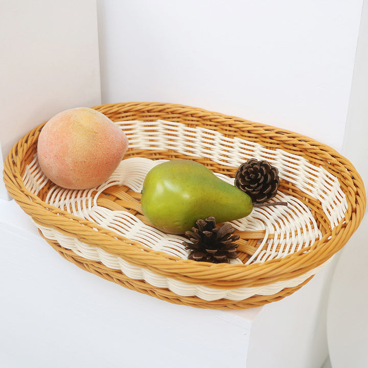 Handcrafted fruit basket made of woven material Bowlift
