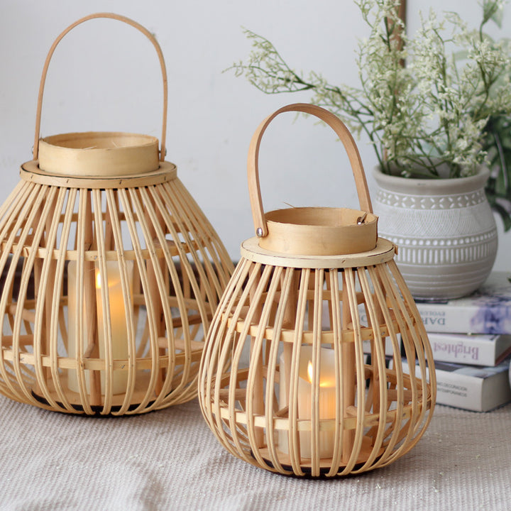 Handmade Rattan Lantern Bowlift
