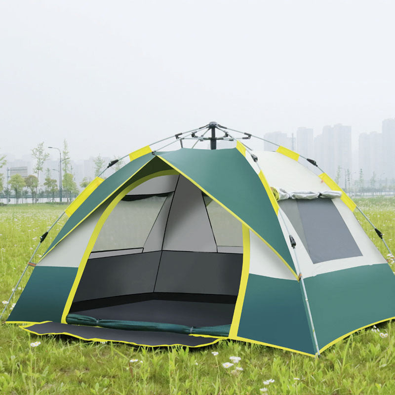 Camping Tent With Expandable Interior And Weatherproof Material Bowlift