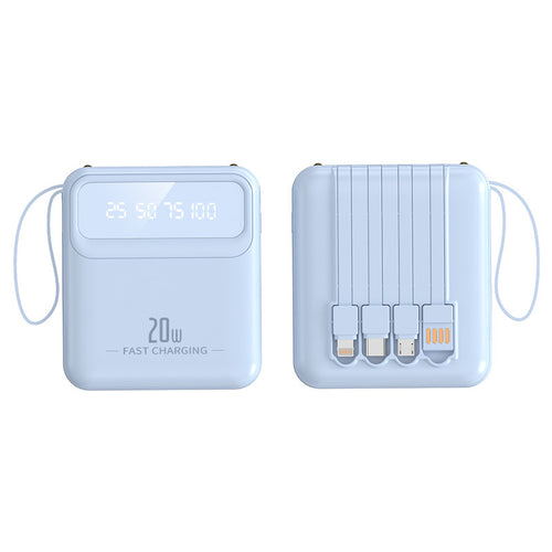 Portable power bank with multifunctional fast charging capability and digital display Bowlift