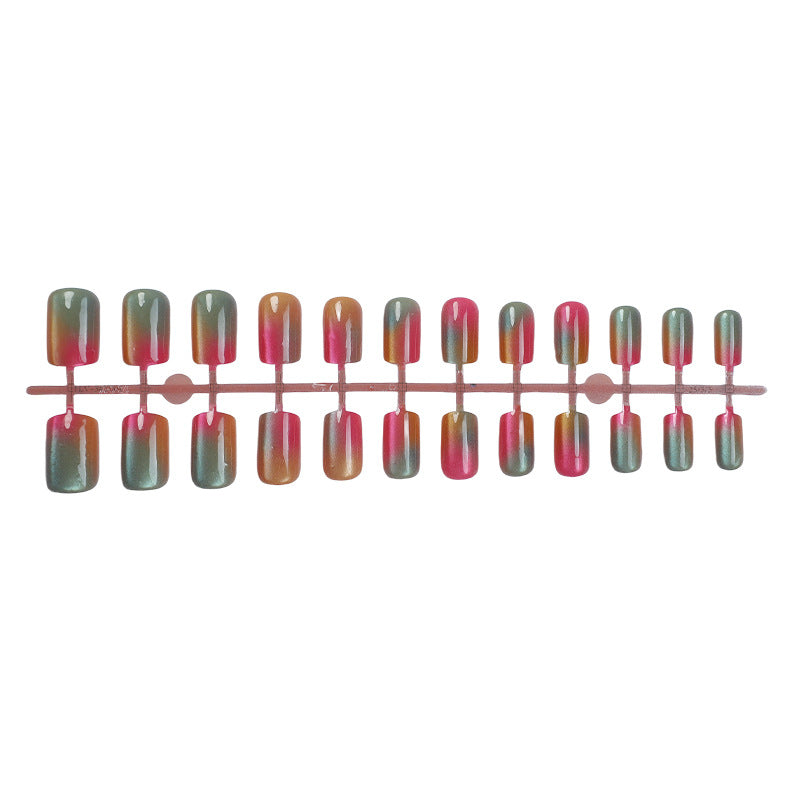 Gradient Press-On Nail Set Bowlift