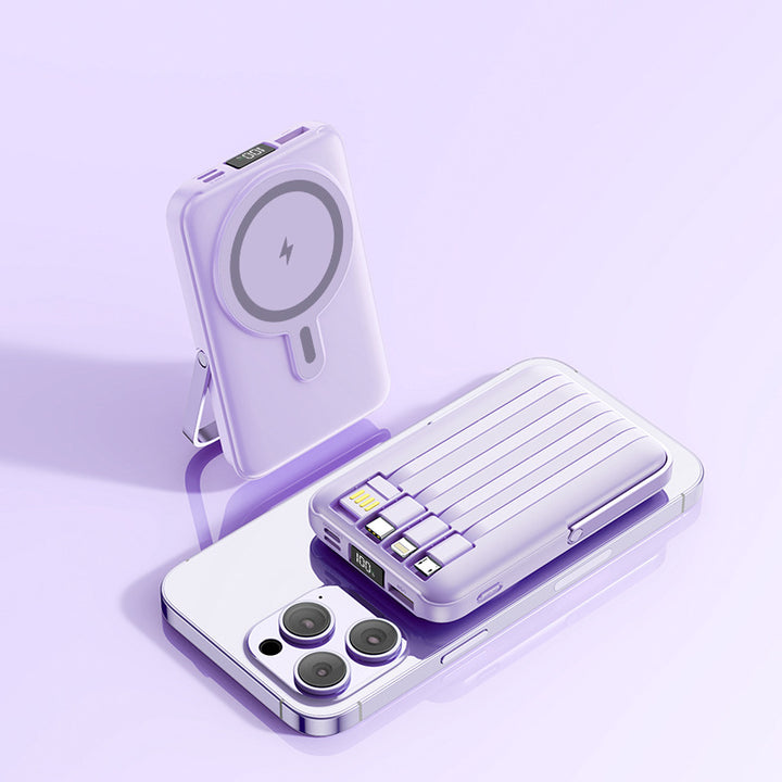 Portable power bank with Magsafe technology by Bowlift