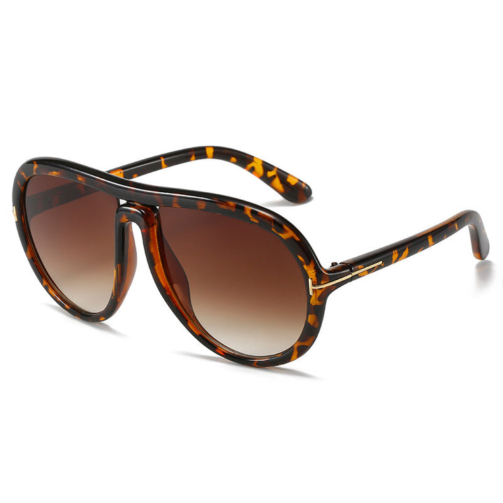 Oversized Fashionable Transparent Pink Sunglasses Bowlift