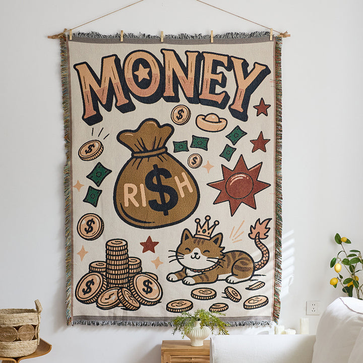 Artistic Woven Tapestry Throw