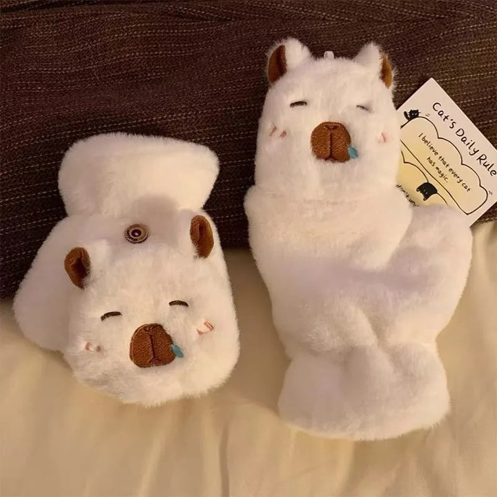 Cozy Animal Plush Slippers Bowlift