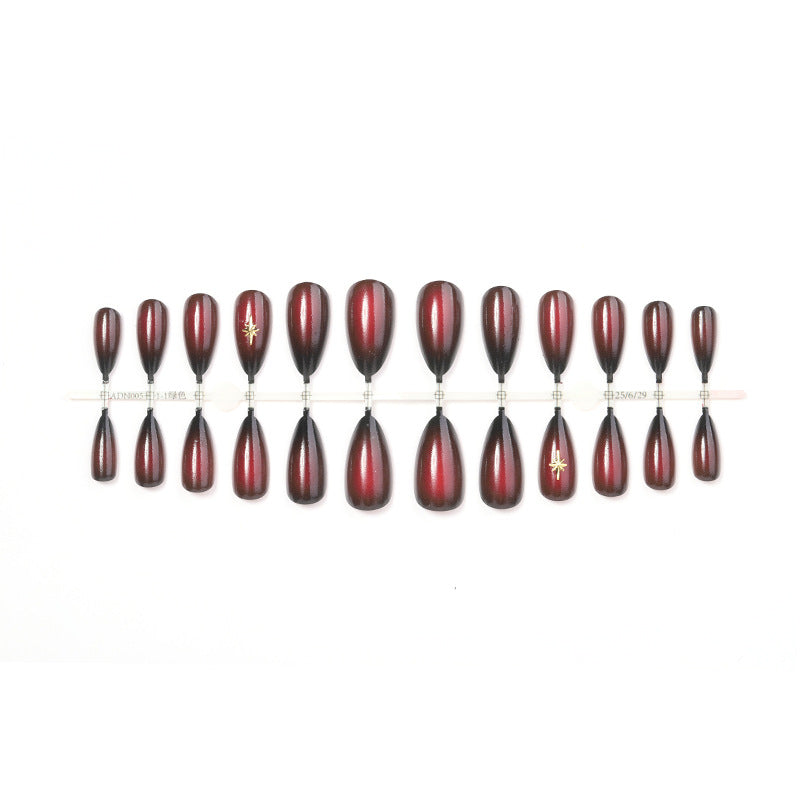 Glossy Gradient Press-On Nail Set Bowlift