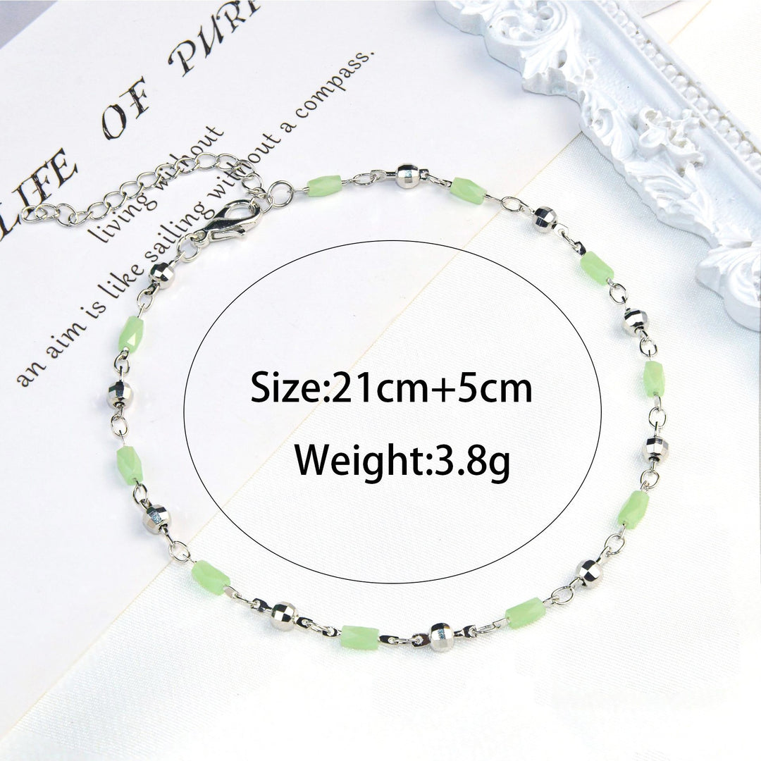 Beaded Charm Anklet Bowlift