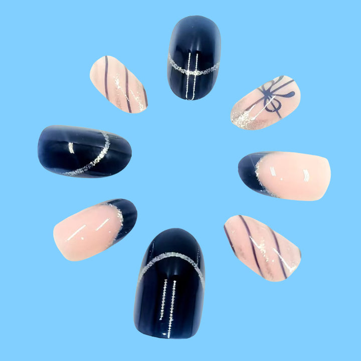 Creative artificial nails with elegant design Bowlift