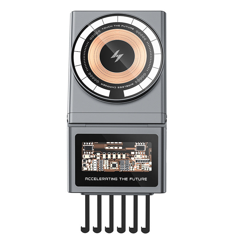 Unisex Innovative wireless charging hub with smart display Bowlift