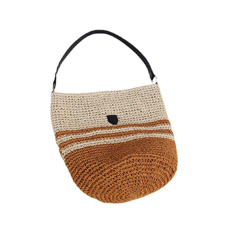 Braided shoulder bag with stylish accent Bowlift