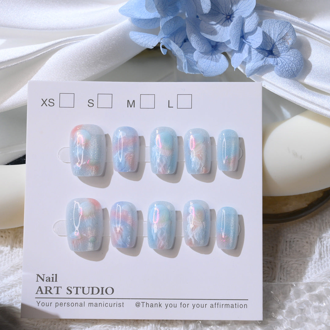 Elegant Press-On Nail Art Set Bowlift