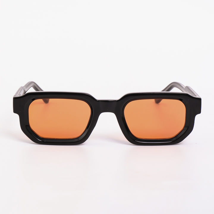 Women's sunglasses in a futuristic design with a shiny frame and fashionable lenses Bowlift
