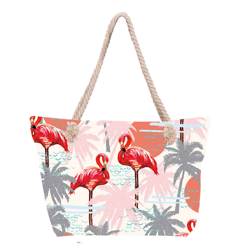 Beach bag with stylish flower design Bowlift